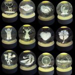 Ahşap tabanlı 3D led küre